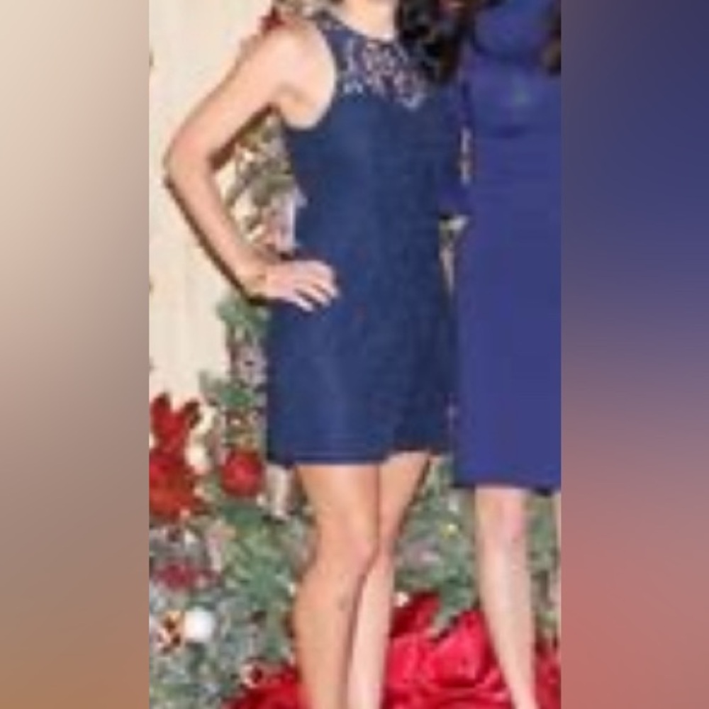 BB Dakota Midnight Blue Lace Dress